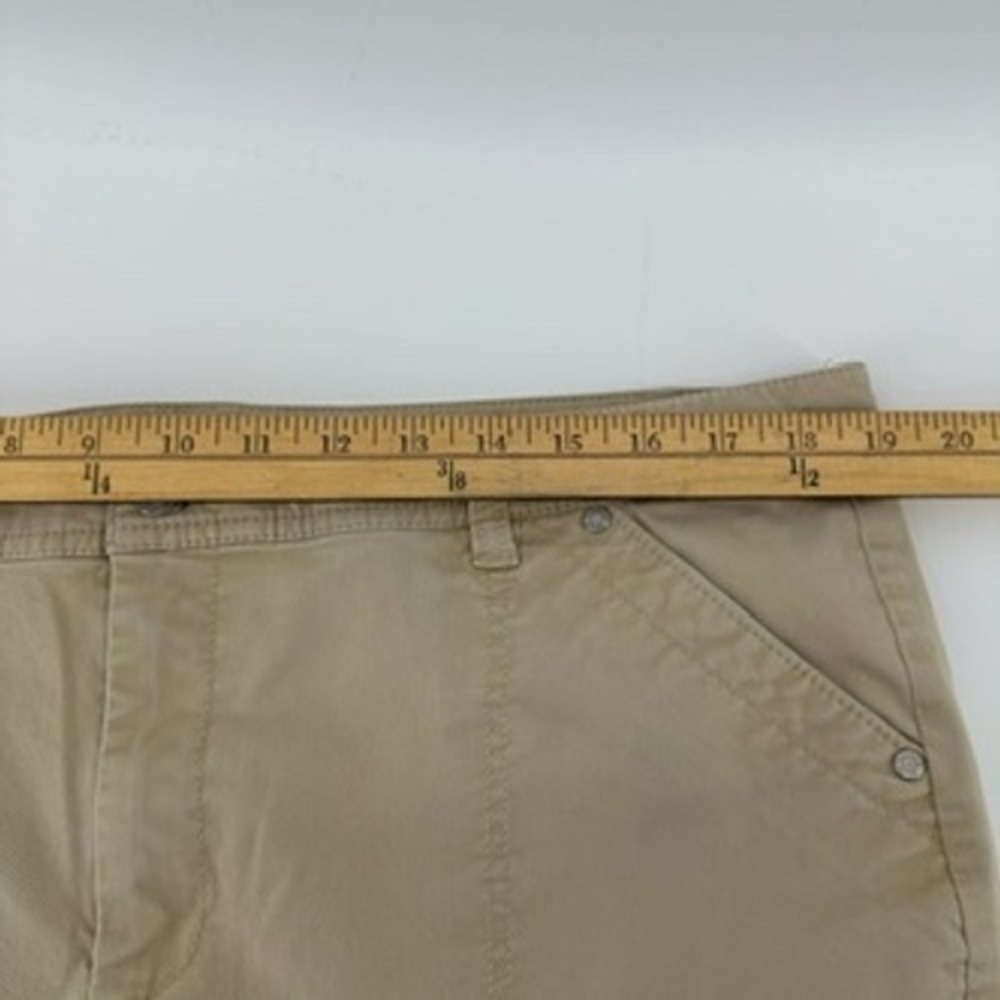 Talbots Womens 16 Straight Leg Ankle Pants Khaki Casual Zip Hem - Picture 11 of 13